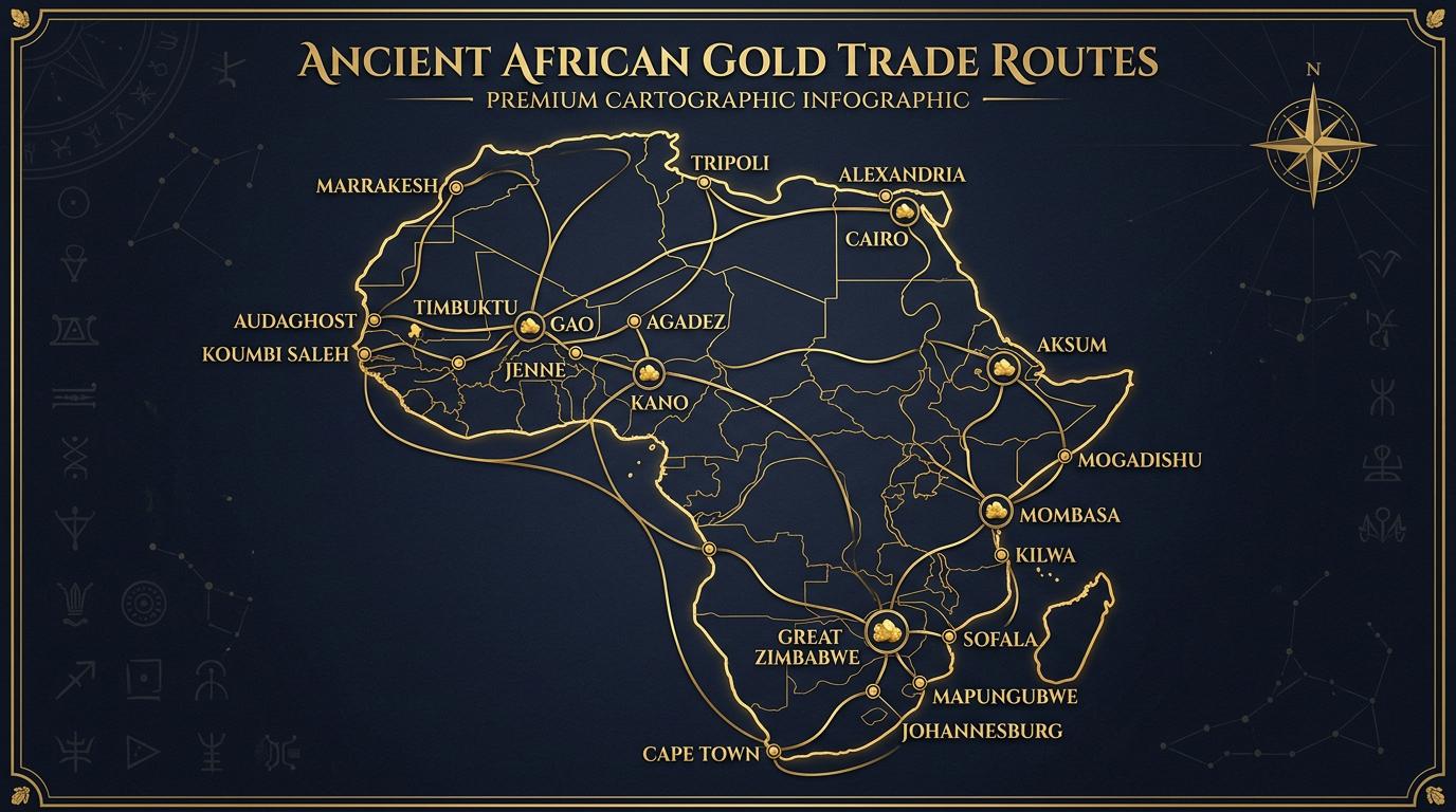 Ancient African gold trade routes